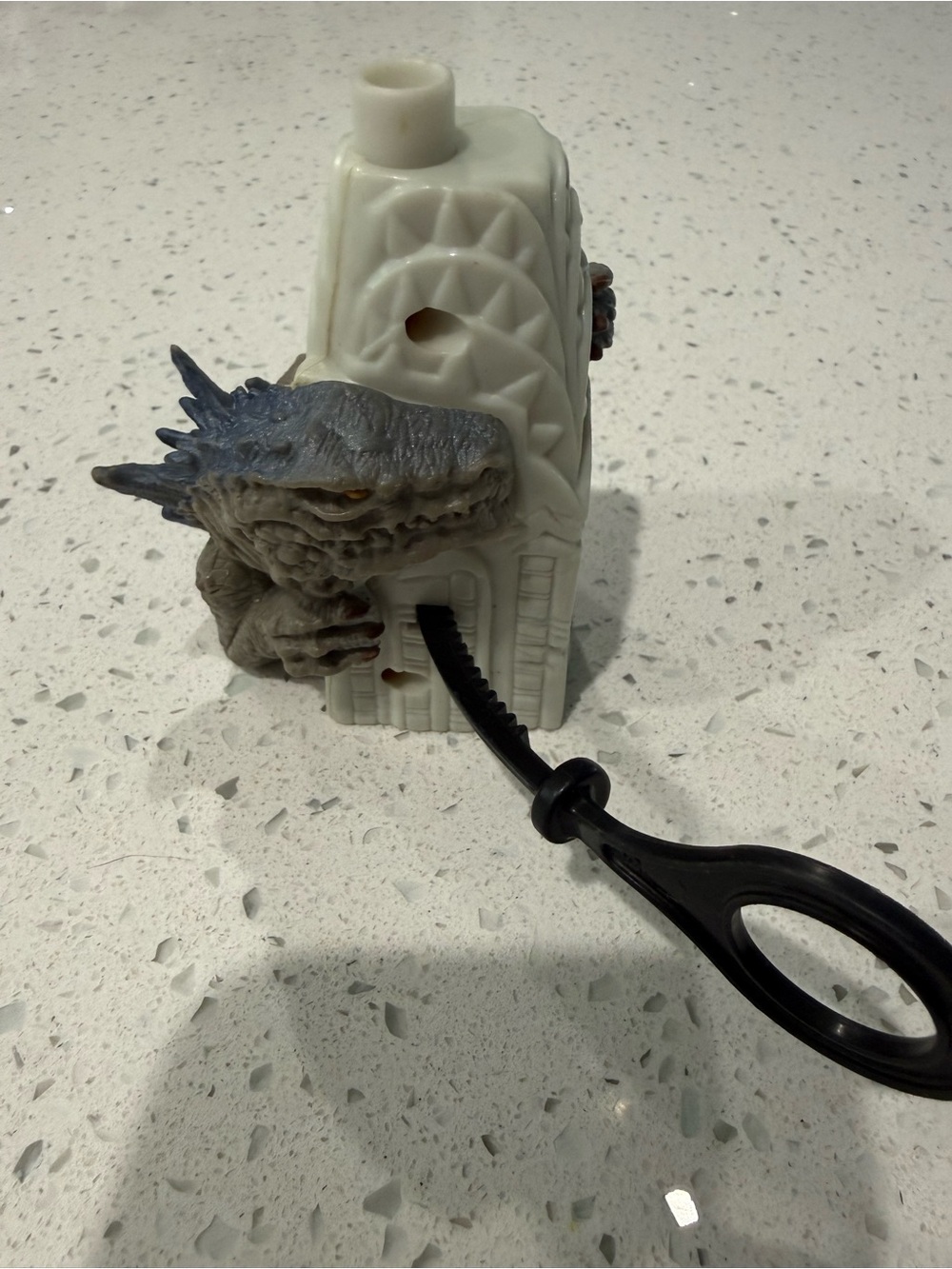 Vintage GODZILLA Figure Toy Tower (Helicopter Launcher) 1998 Taco Bell Applause - Picture 4 of 4
